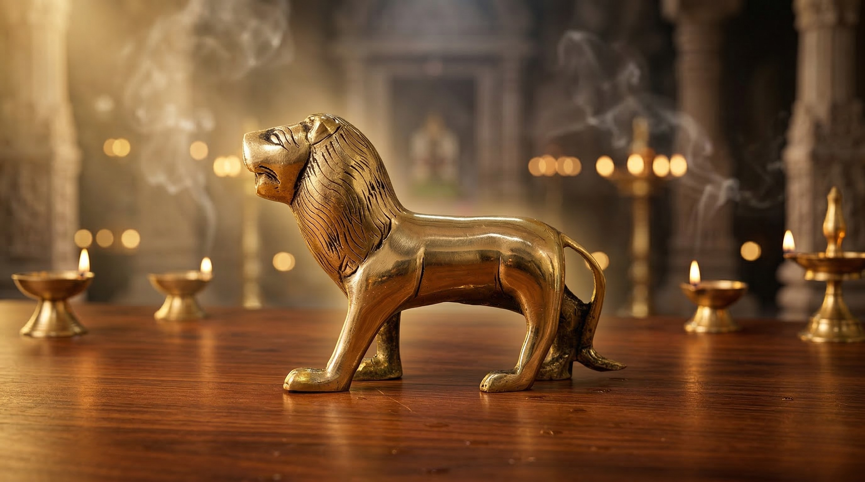Brass Small Lion