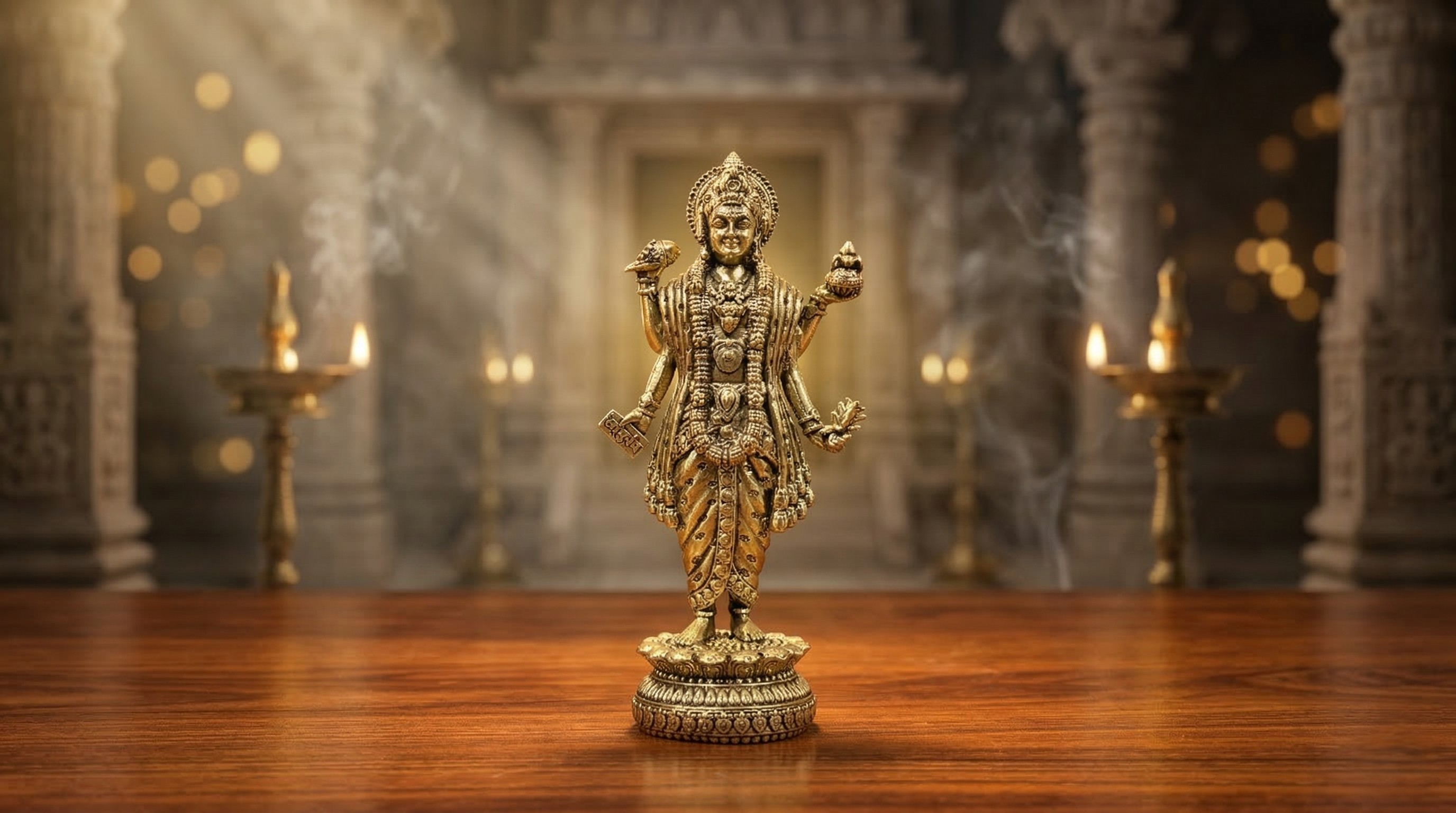 Brass Superfine Statue Dhanvantari